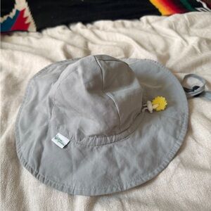 Gray Kids Sun Bucket Hat